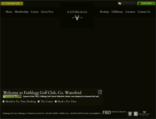 Tablet Screenshot of faithlegggolfclub.com